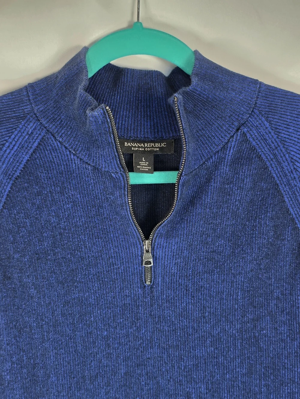Banana Republic Men's Smart-Casual Preppy Melange Coloring Ribbed Sweater Size L
